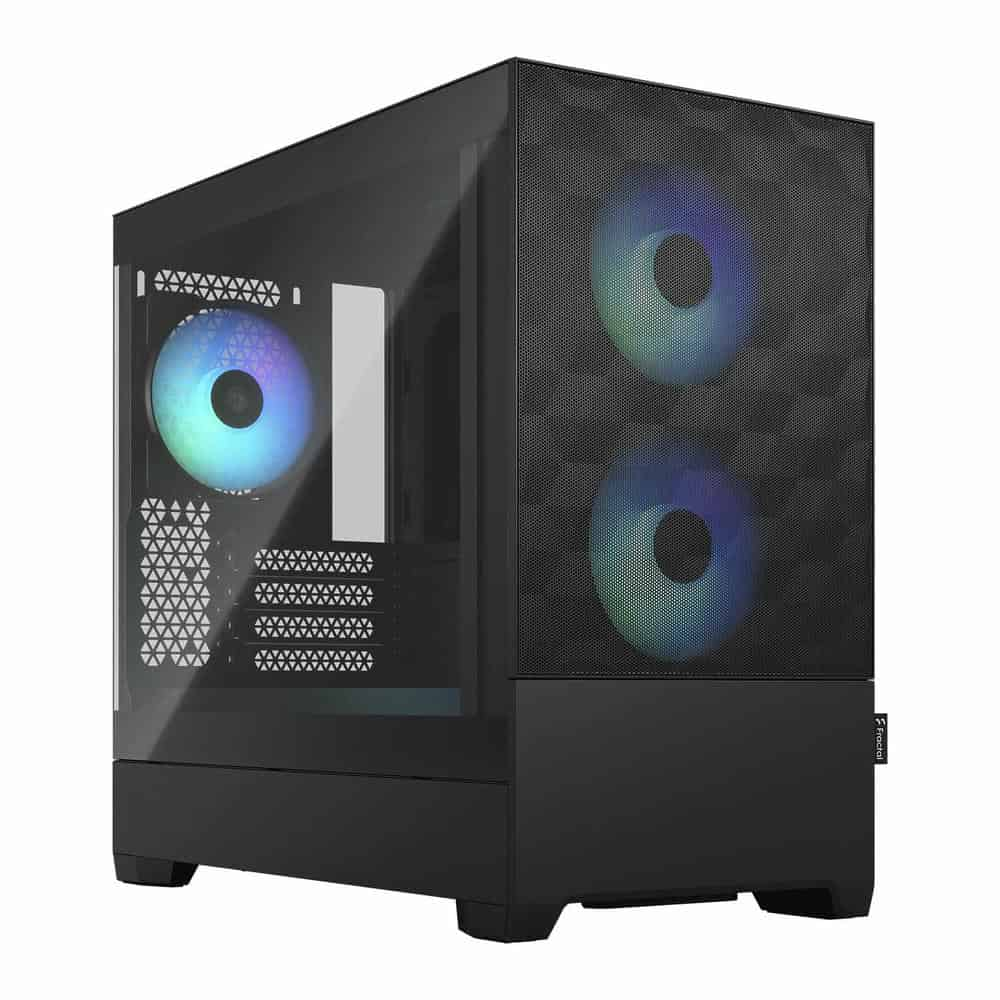 Fractal Pop Mini Air RGB Black MicroATX Tempered Glass PC Case